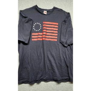 Bayside Bettsy Ross Flag‎ Shirt Made USA Size 3XL